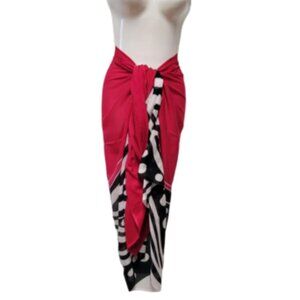 Womens Sarong Cotton Wrap Handpainted Batik Wrapskirt Beach Pareo Beachwear-NEW